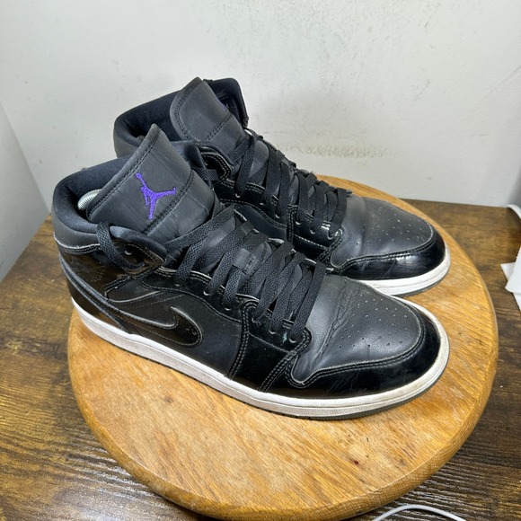 Nike Air Jordan 1 Mid Space Jam Black Dark Concord DV1308-004 Mens Size 11